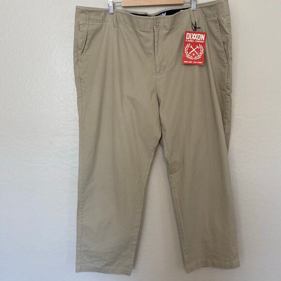 Dixxon Flannel Company D-Flexx Pants Khaki Mens Sz 48x30 Chinos Stretch Work - Picture 1 of 4